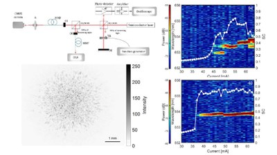 Study of the coherence of a semiconductor laser with feedback